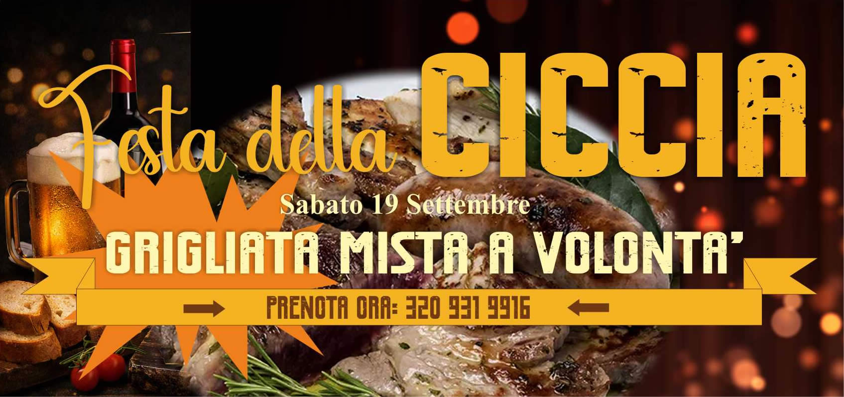 Sabato 19 Settembre 2026 Festa della Ciccia